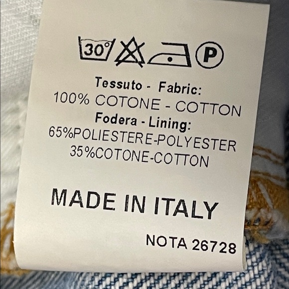 Chiara Ferragni Flirting Pockets Embroidered Slim Jeans Classic Blue Sz 27 - Picture 12 of 12